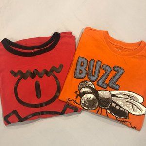 (2) Children's Place Boys 100% Cotton T-Shirts with print - Size L 10/12